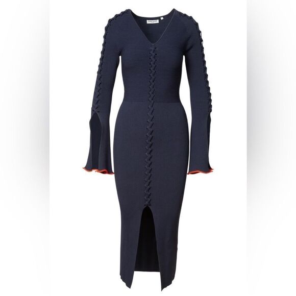 Opening Ceremony Criss Cross Ribbed-knit Midi Dress - Picture 5 of 15